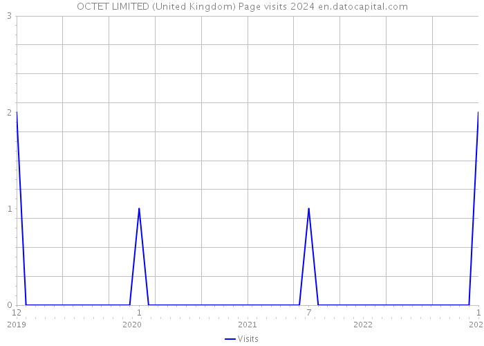 OCTET LIMITED (United Kingdom) Page visits 2024 