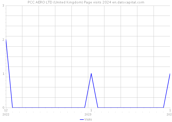 PCC AERO LTD (United Kingdom) Page visits 2024 