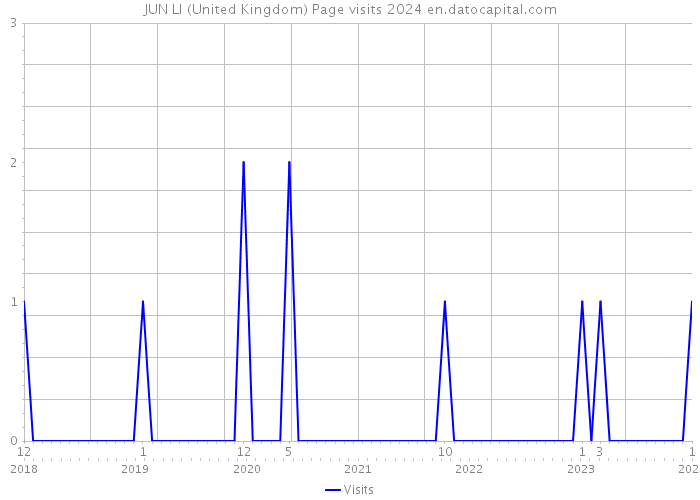 JUN LI (United Kingdom) Page visits 2024 
