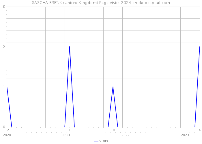 SASCHA BRENK (United Kingdom) Page visits 2024 