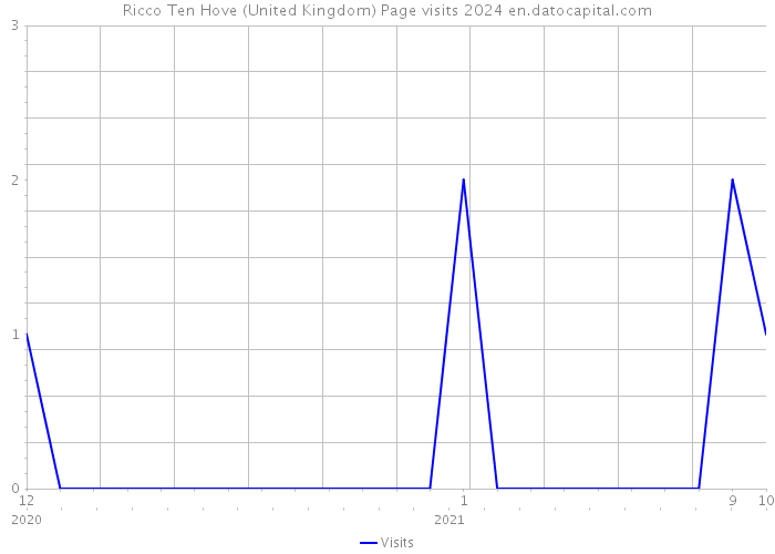Ricco Ten Hove (United Kingdom) Page visits 2024 