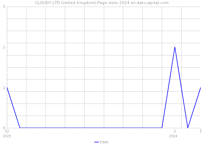 CLOUDY LTD (United Kingdom) Page visits 2024 