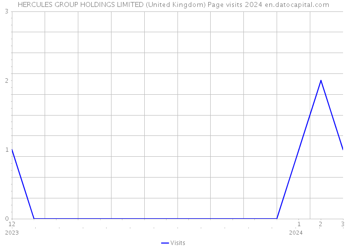 HERCULES GROUP HOLDINGS LIMITED (United Kingdom) Page visits 2024 