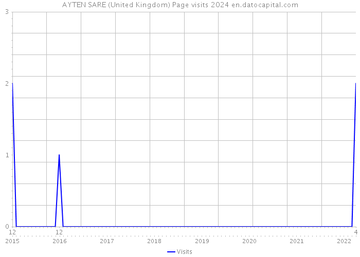 AYTEN SARE (United Kingdom) Page visits 2024 