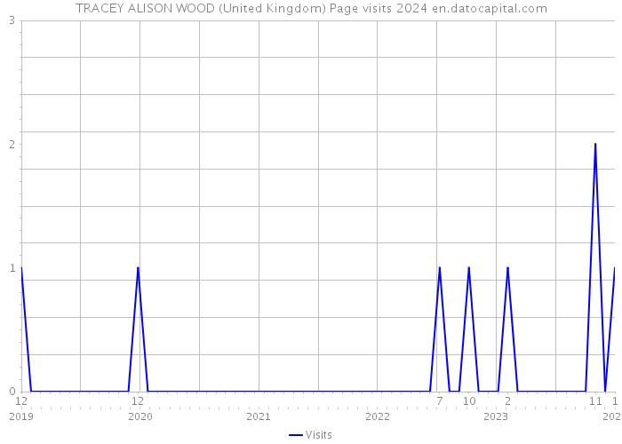 TRACEY ALISON WOOD (United Kingdom) Page visits 2024 