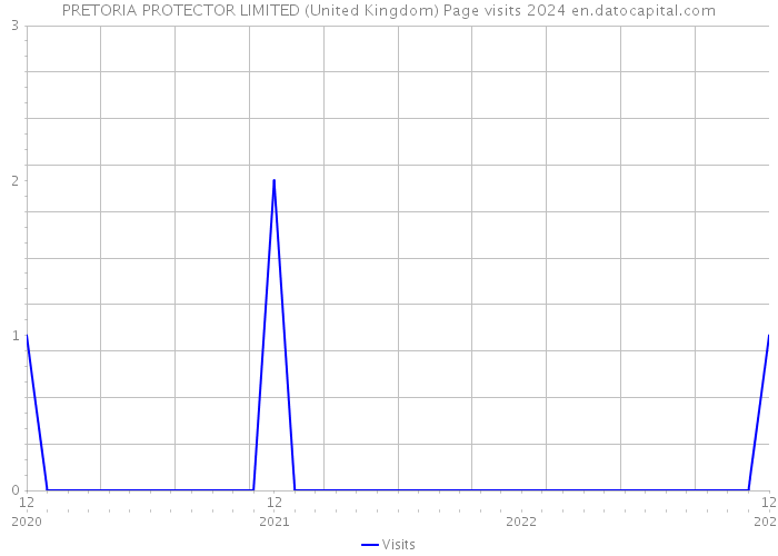 PRETORIA PROTECTOR LIMITED (United Kingdom) Page visits 2024 