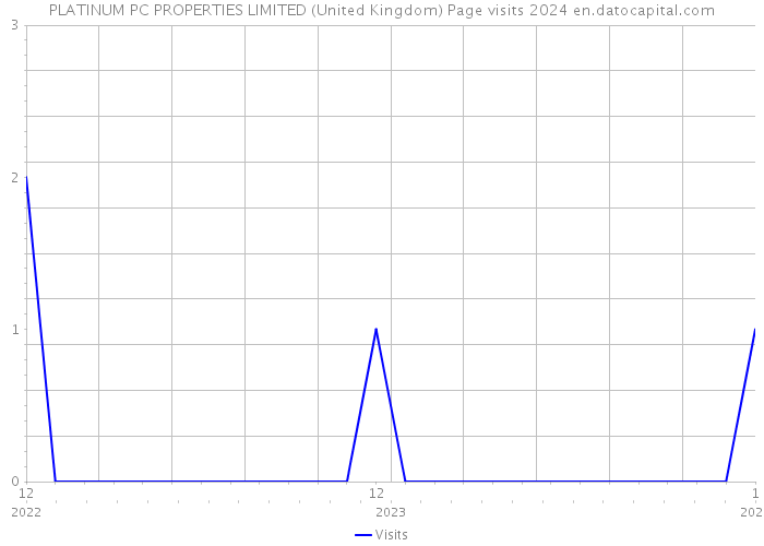 PLATINUM PC PROPERTIES LIMITED (United Kingdom) Page visits 2024 