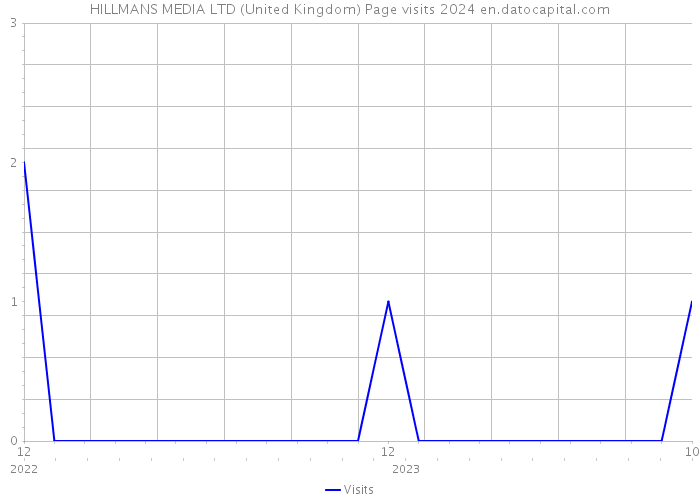HILLMANS MEDIA LTD (United Kingdom) Page visits 2024 