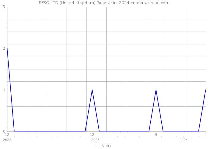 PESO LTD (United Kingdom) Page visits 2024 