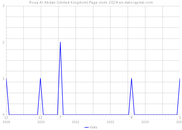 Roua Al Abdali (United Kingdom) Page visits 2024 