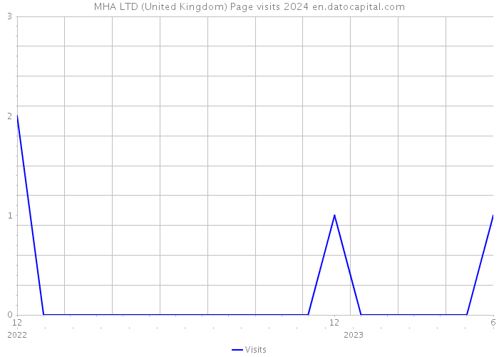MHA LTD (United Kingdom) Page visits 2024 