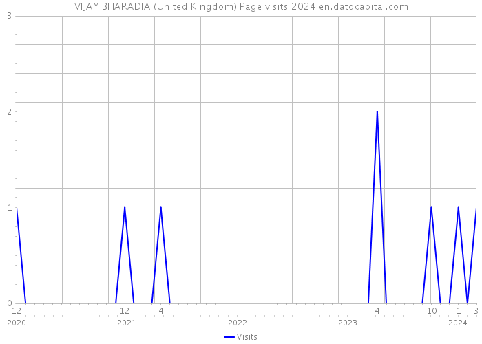 VIJAY BHARADIA (United Kingdom) Page visits 2024 