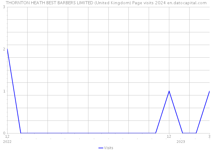 THORNTON HEATH BEST BARBERS LIMITED (United Kingdom) Page visits 2024 