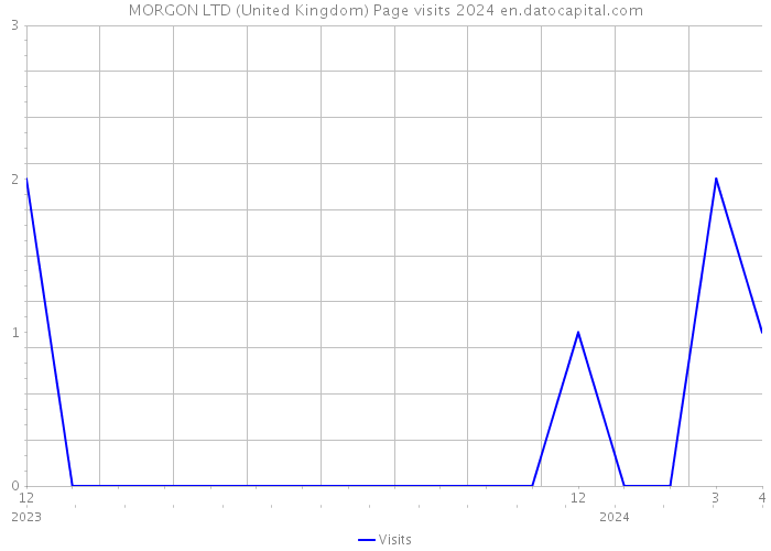 MORGON LTD (United Kingdom) Page visits 2024 