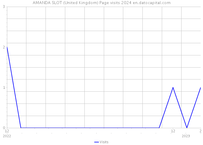 AMANDA SLOT (United Kingdom) Page visits 2024 