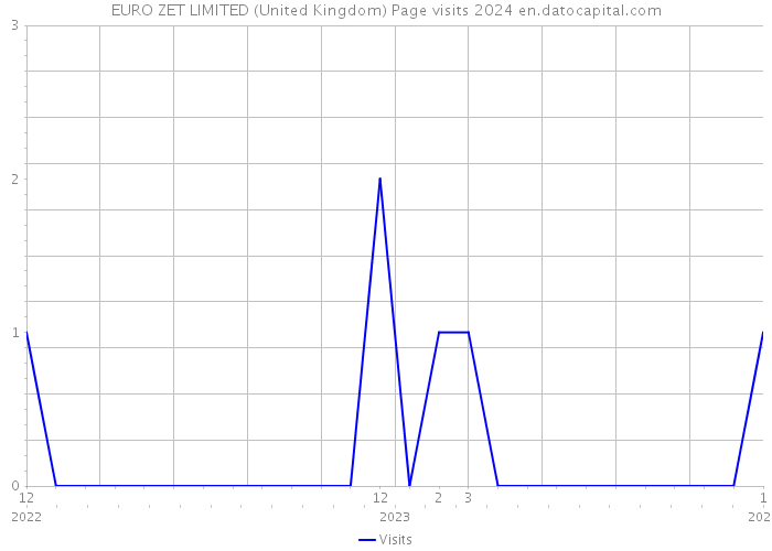 EURO ZET LIMITED (United Kingdom) Page visits 2024 
