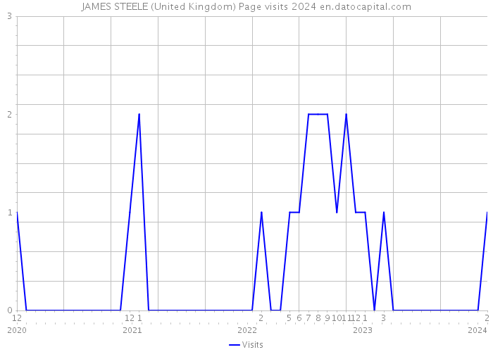 JAMES STEELE (United Kingdom) Page visits 2024 