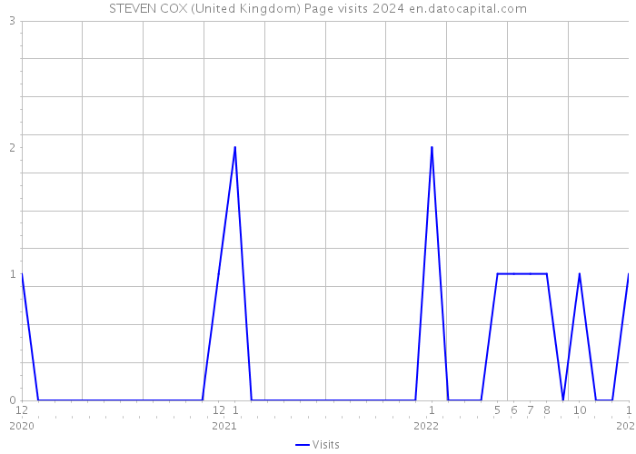 STEVEN COX (United Kingdom) Page visits 2024 