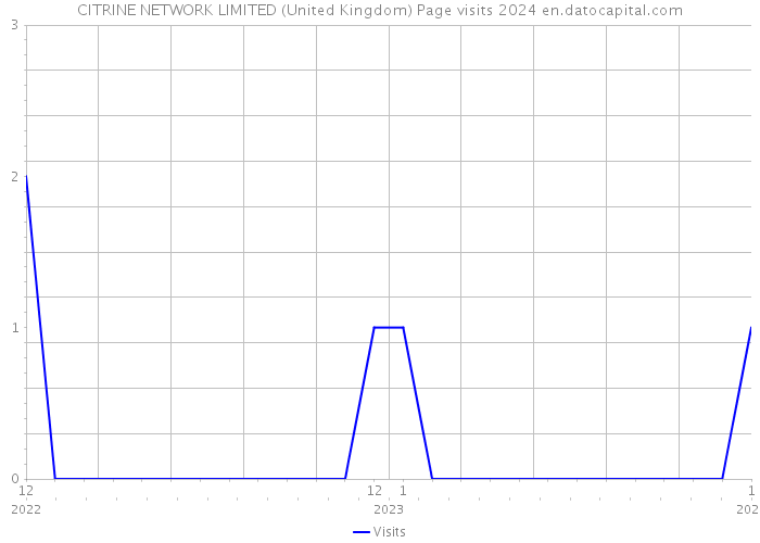 CITRINE NETWORK LIMITED (United Kingdom) Page visits 2024 
