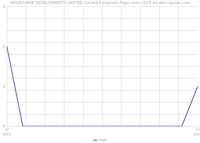 HOLBOURNE DEVELOPMENTS LIMITED (United Kingdom) Page visits 2024 