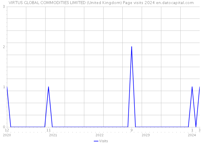 VIRTUS GLOBAL COMMODITIES LIMITED (United Kingdom) Page visits 2024 