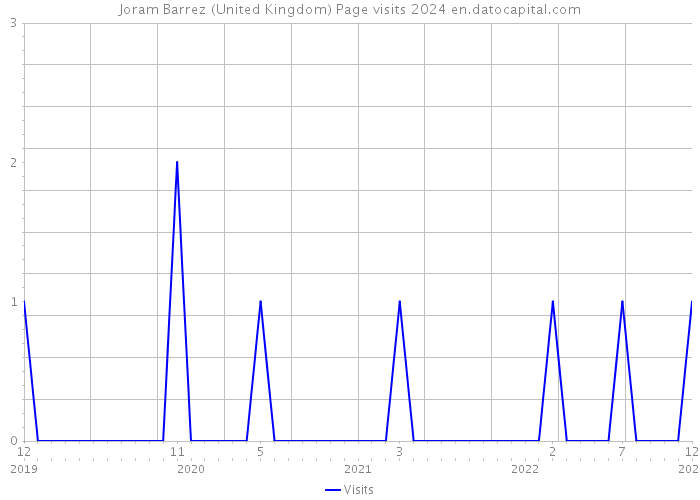 Joram Barrez (United Kingdom) Page visits 2024 
