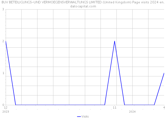 BUV BETEILIGUNGS-UND VERMOEGENSVERWALTUNGS LIMITED (United Kingdom) Page visits 2024 