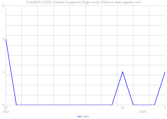 CLAUDIO COGO (United Kingdom) Page visits 2024 