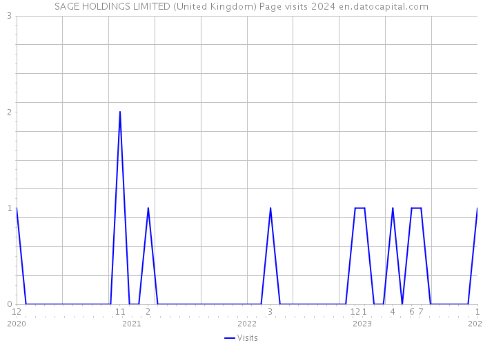 SAGE HOLDINGS LIMITED (United Kingdom) Page visits 2024 