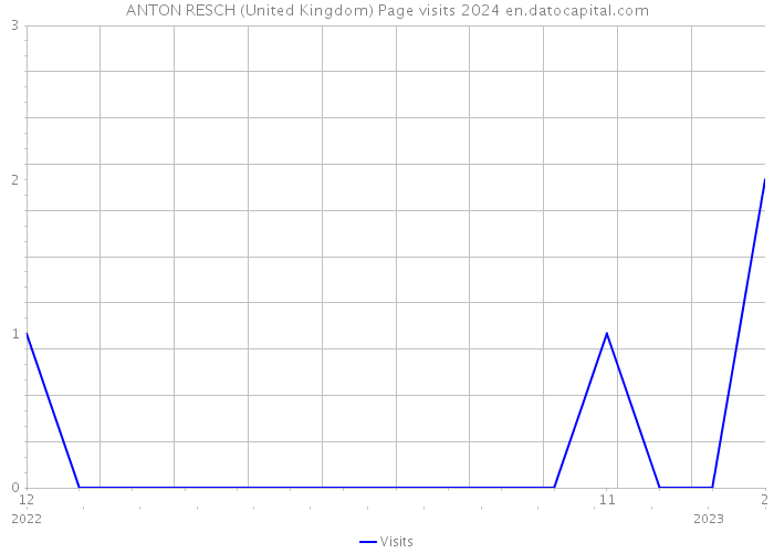 ANTON RESCH (United Kingdom) Page visits 2024 
