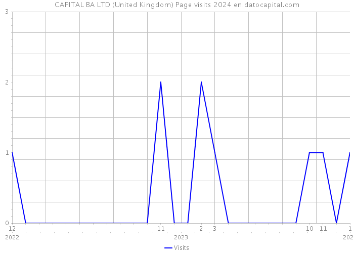 CAPITAL BA LTD (United Kingdom) Page visits 2024 