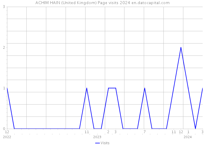 ACHIM HAIN (United Kingdom) Page visits 2024 
