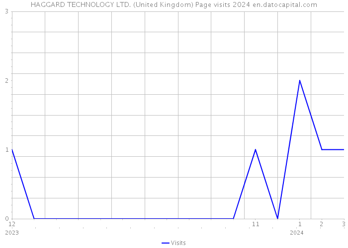 HAGGARD TECHNOLOGY LTD. (United Kingdom) Page visits 2024 
