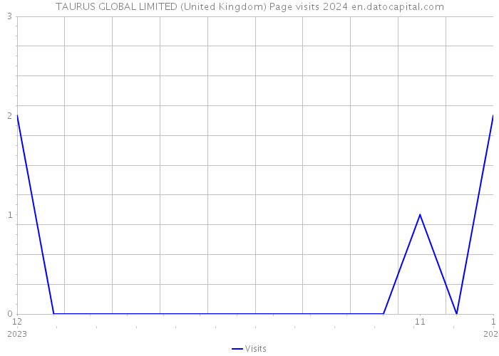 TAURUS GLOBAL LIMITED (United Kingdom) Page visits 2024 