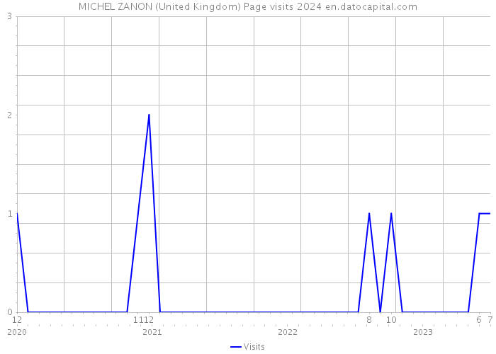 MICHEL ZANON (United Kingdom) Page visits 2024 