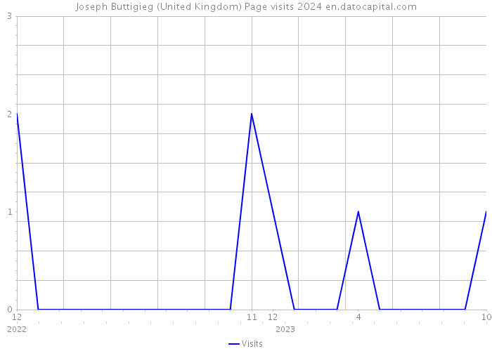 Joseph Buttigieg (United Kingdom) Page visits 2024 