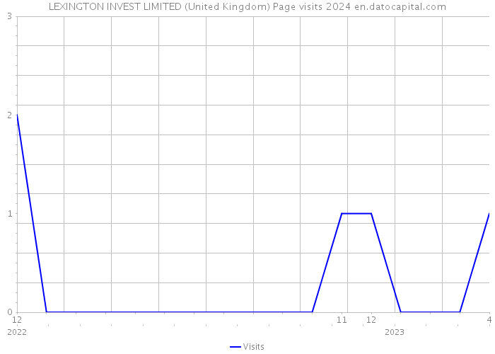 LEXINGTON INVEST LIMITED (United Kingdom) Page visits 2024 