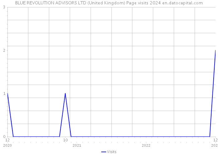 BLUE REVOLUTION ADVISORS LTD (United Kingdom) Page visits 2024 
