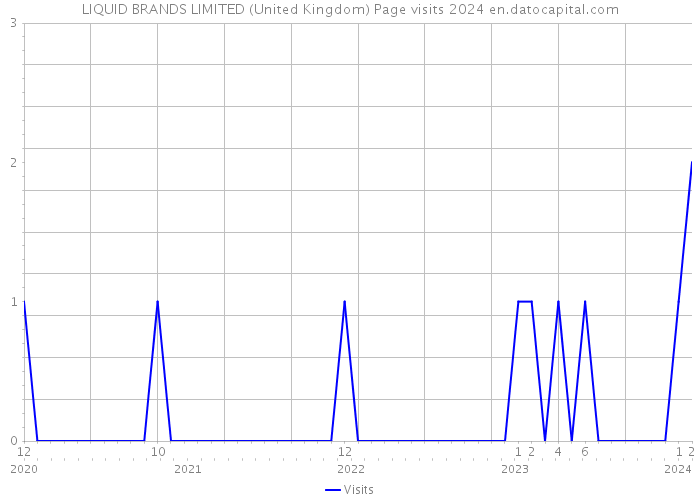 LIQUID BRANDS LIMITED (United Kingdom) Page visits 2024 