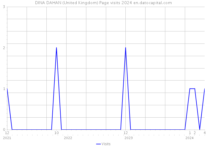 DINA DAHAN (United Kingdom) Page visits 2024 