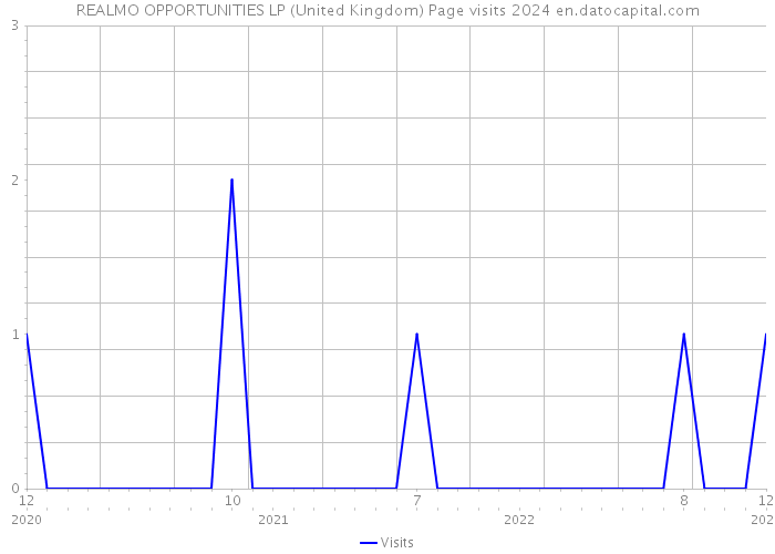REALMO OPPORTUNITIES LP (United Kingdom) Page visits 2024 