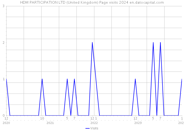 HDM PARTICIPATION LTD (United Kingdom) Page visits 2024 
