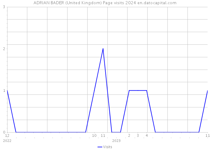 ADRIAN BADER (United Kingdom) Page visits 2024 