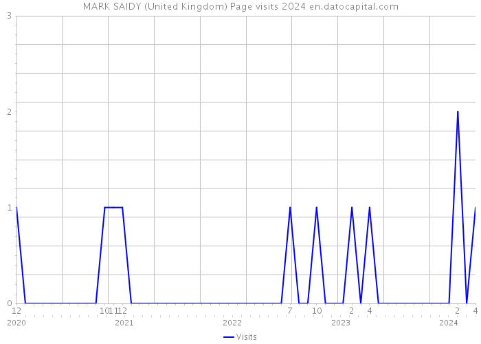 MARK SAIDY (United Kingdom) Page visits 2024 