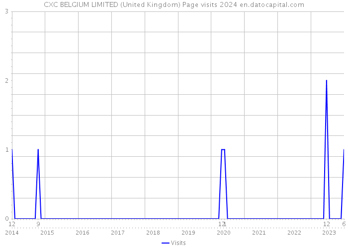 CXC BELGIUM LIMITED (United Kingdom) Page visits 2024 