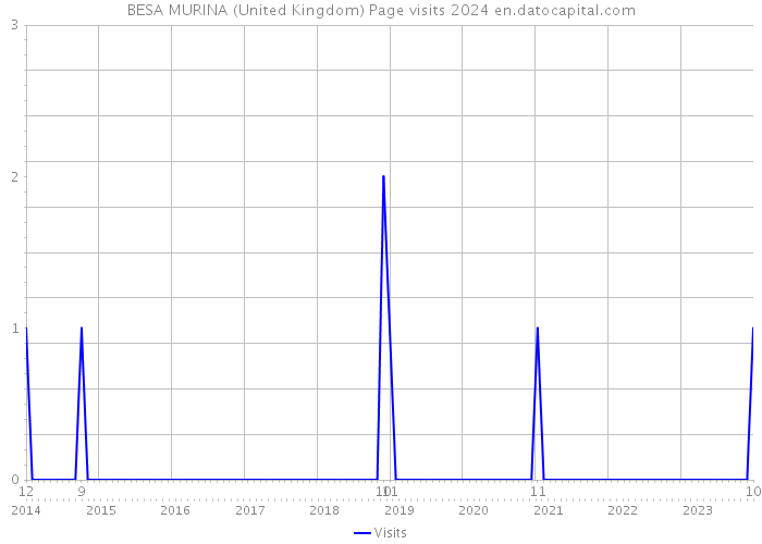 BESA MURINA (United Kingdom) Page visits 2024 