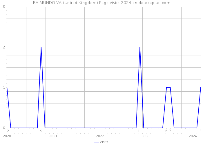 RAIMUNDO VA (United Kingdom) Page visits 2024 