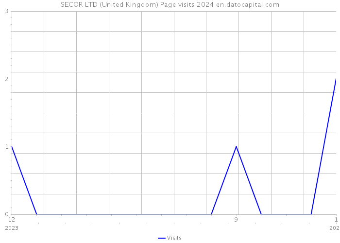 SECOR LTD (United Kingdom) Page visits 2024 