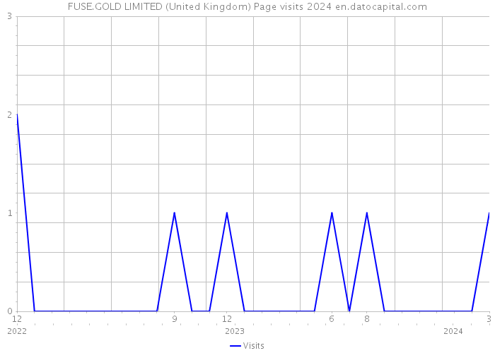 FUSE.GOLD LIMITED (United Kingdom) Page visits 2024 