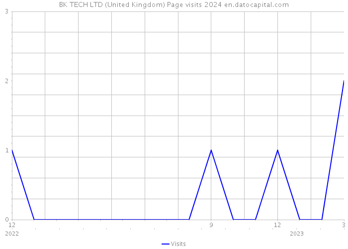 BK TECH LTD (United Kingdom) Page visits 2024 